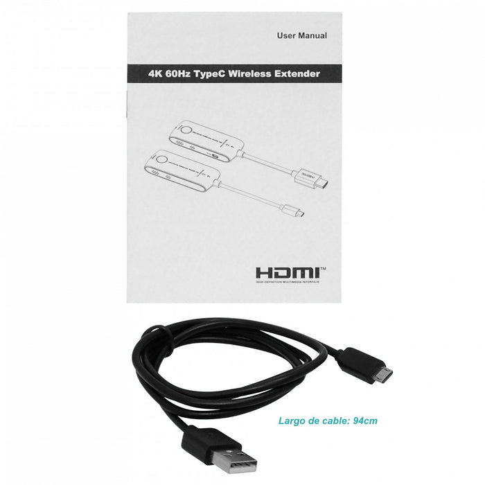 Kit inalámbrico HDMI-USBC 20m 5,1GHz Clickbox