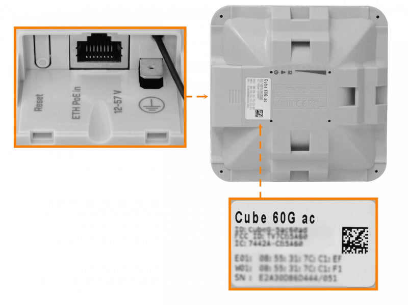 Kit PtP 60GHz+5GHz 2-unid pre-configuradas Clickbox
