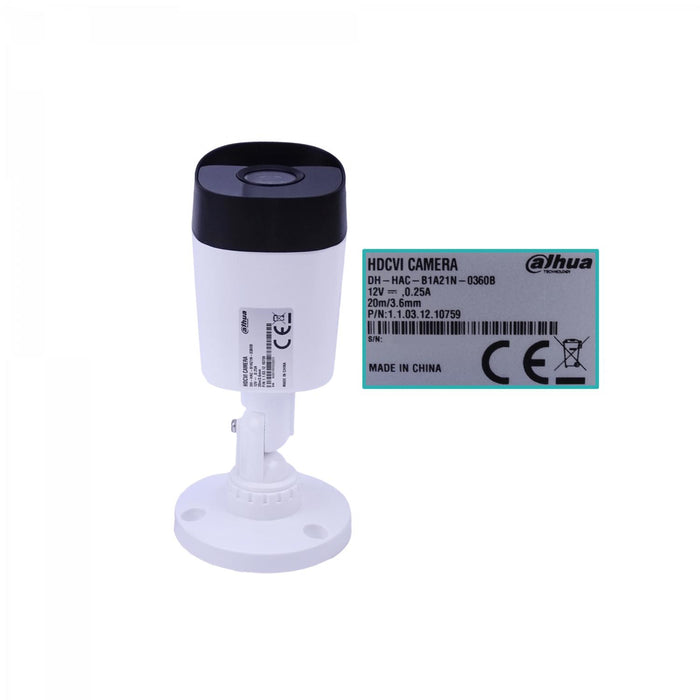 Kit de Seguridad DAHUA con XVR y 4 Cámaras Bullet Clickbox