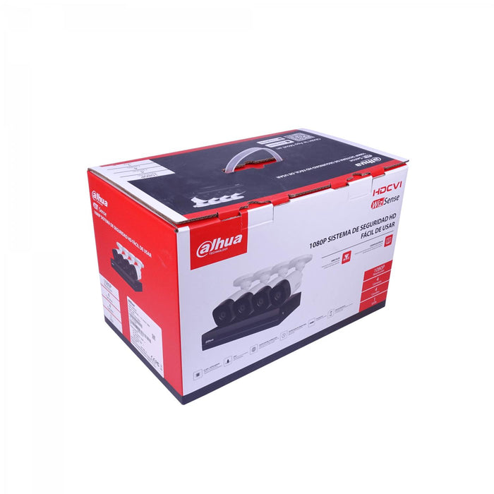 Kit de Seguridad DAHUA con XVR y 4 Cámaras Bullet Clickbox