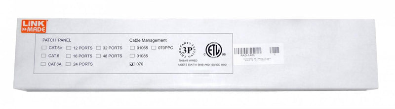 LINKMADE 1U Base Metálica con Aperturas para Clickbox