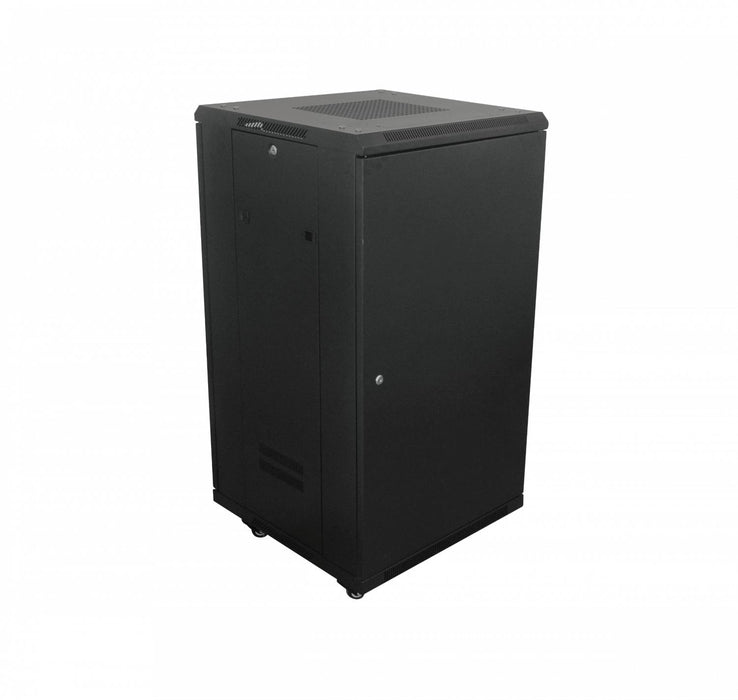 LINKMADE Rack Turbina PDU Negro 22U 600mm Vidrio Clickbox