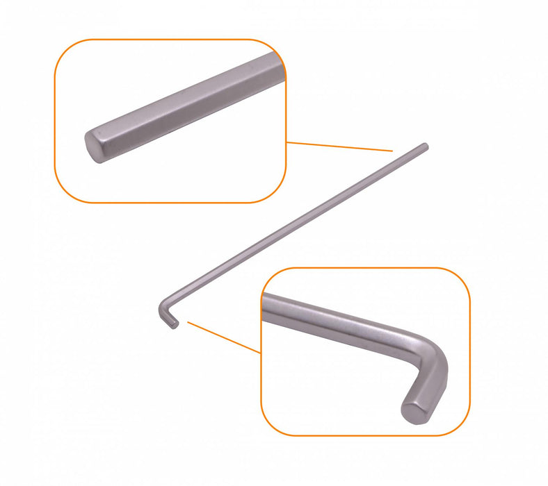 Llave Allen de Acero Hexagonal 5mm x 16mm x Clickbox