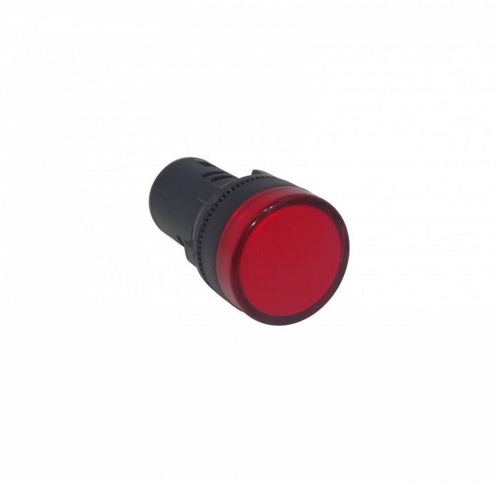 Luz Piloto LED Rojo 220VAC 20mm-diametro Clickbox