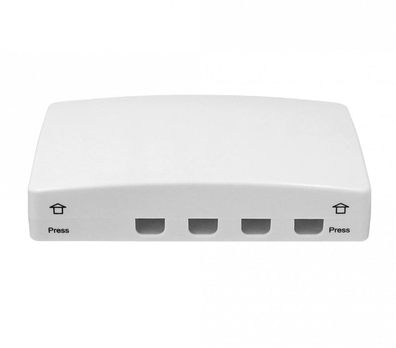 Manguito rectangular para caja blanca Clickbox