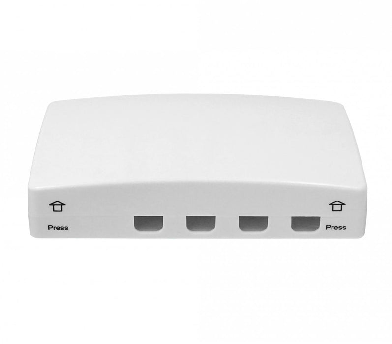 Manguito rectangular para caja blanca Clickbox