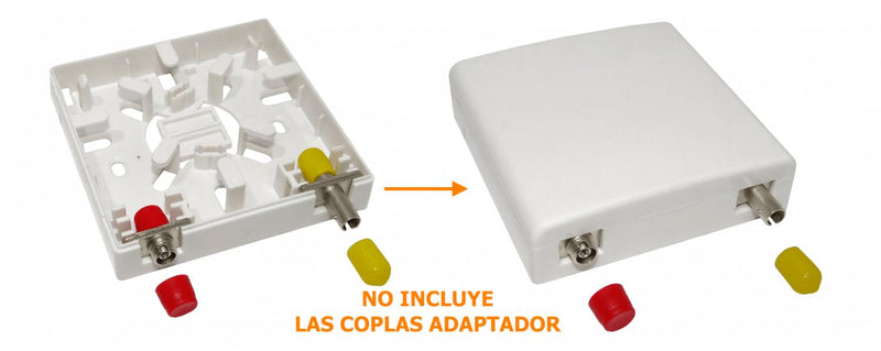 Manguito recto para caja blanca con terminación Clickbox