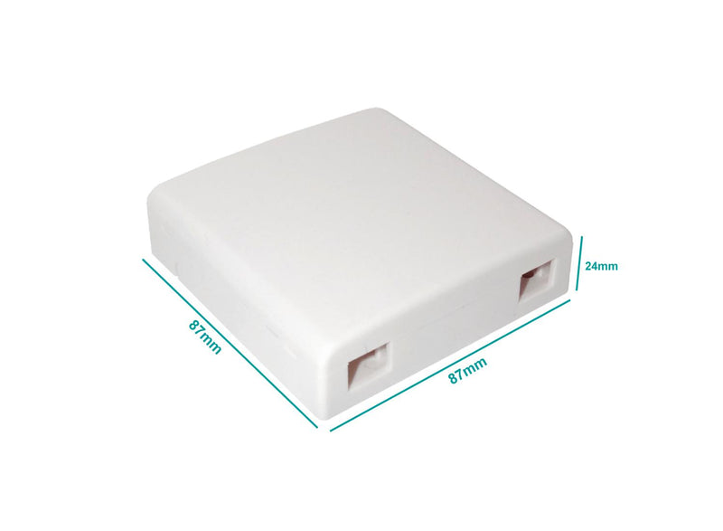 Manguito recto para caja blanca con terminación Clickbox