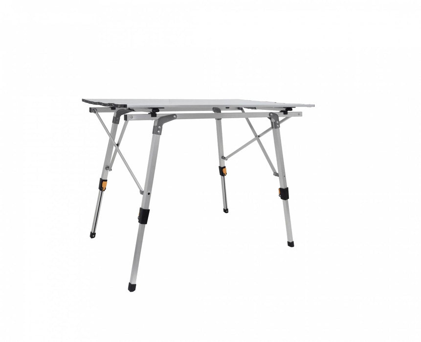 Mesa Plegable Aluminio 90x51cm Altura Ajustable Clickbox