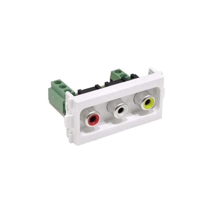 Módulo 3-RCA-Hembra para Placa Clickbox