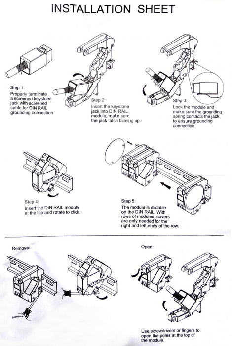 Módulo Plástico Vacío para Riel DIN Clickbox
