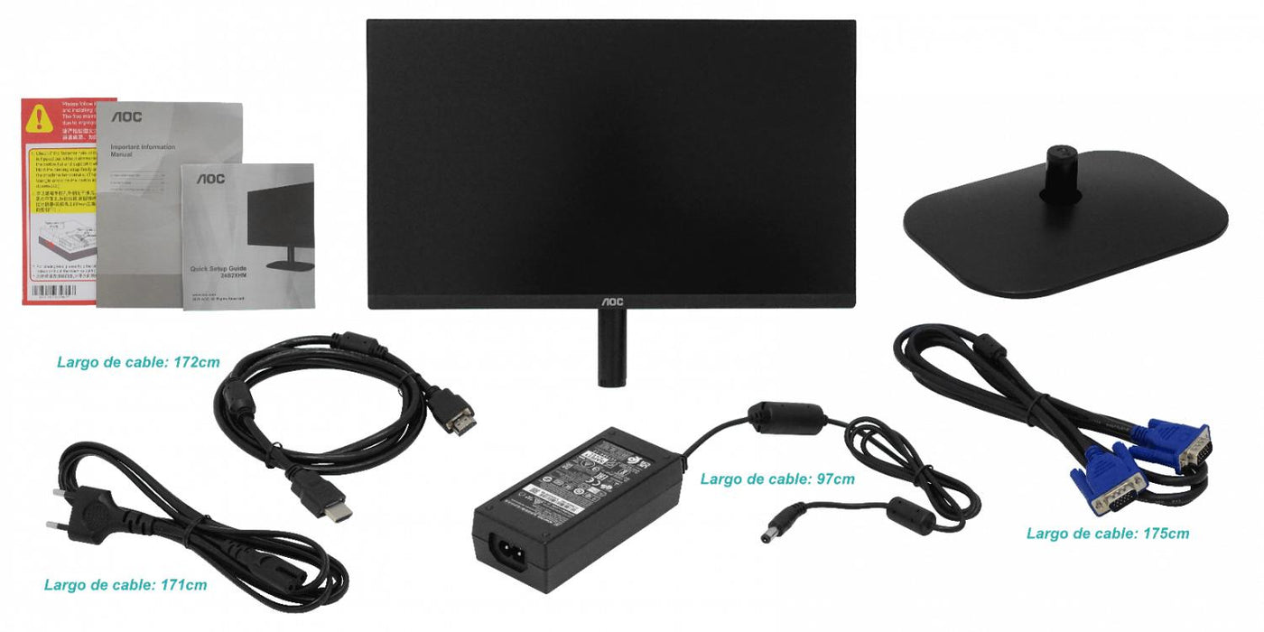 Monitor AOC 23,8" Full HD 75Hz HDMI/VGA Clickbox