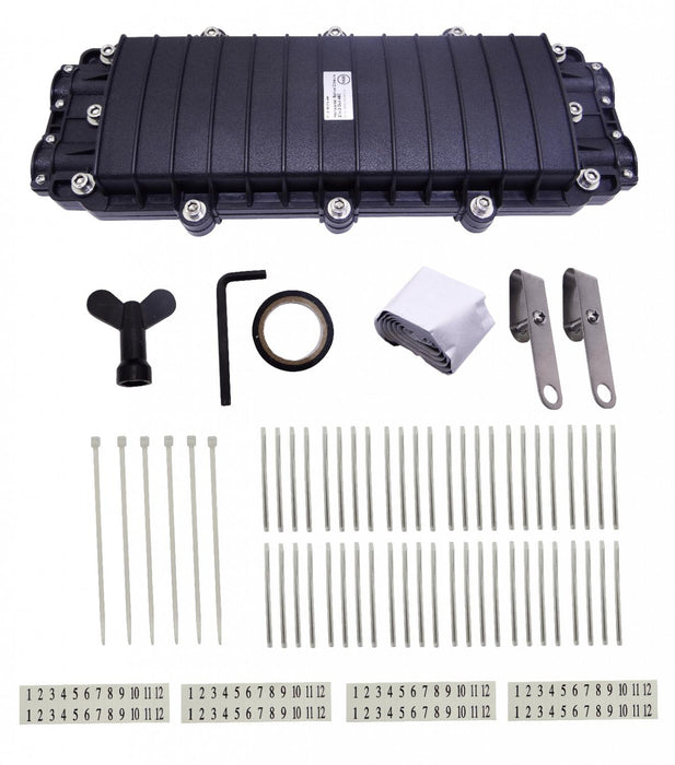Mufa Horizontal 2-in 2-out 48 Fusiones Fibra Clickbox