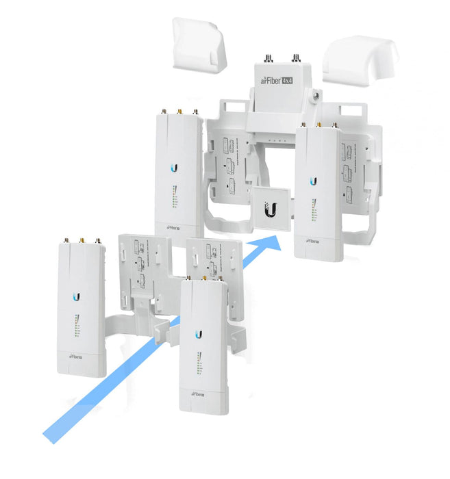 Multiplexor UBIQUITI para 4 AirFiber-5X 8-RPSMA-M Clickbox