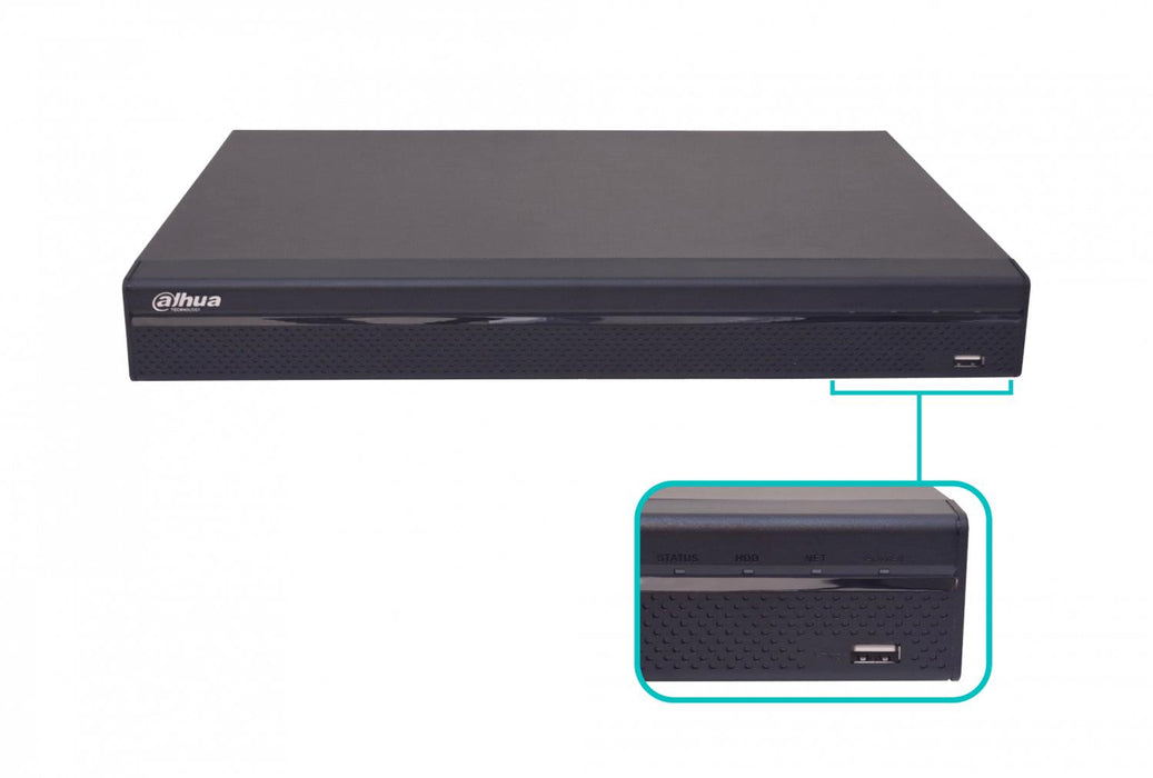 NVR DAHUA 16 Canales 4K H.265 HDMI VGA 2xUSB Clickbox