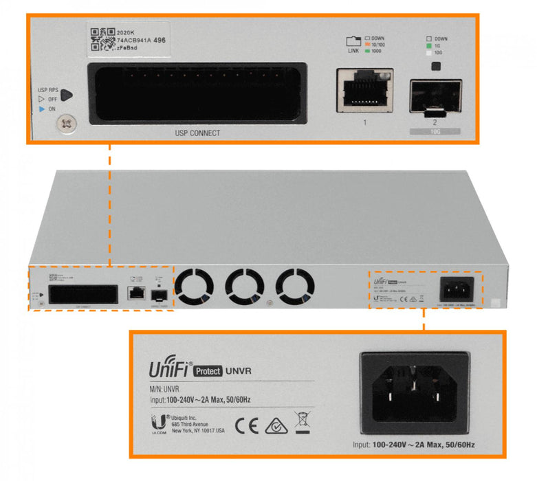 NVR UBIQUITI 1-1000 1-SFP+10G 4-2,5/3,5-HD Clickbox
