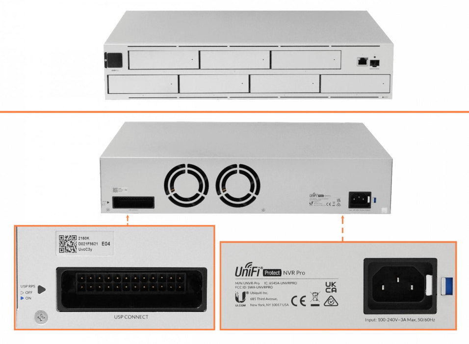 NVR UBIQUITI 7xHD-RAID 1-1000 1-SFP+10G 2U-Rack Clickbox