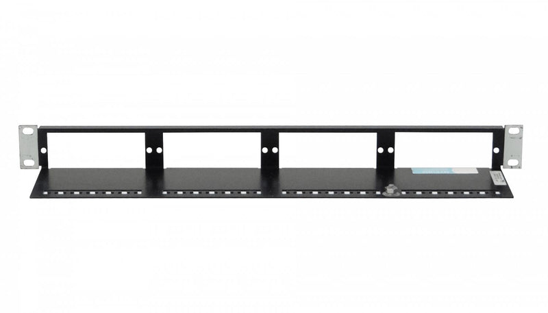 Panel de cabecera metálica para rack 1U con 4 Clickbox
