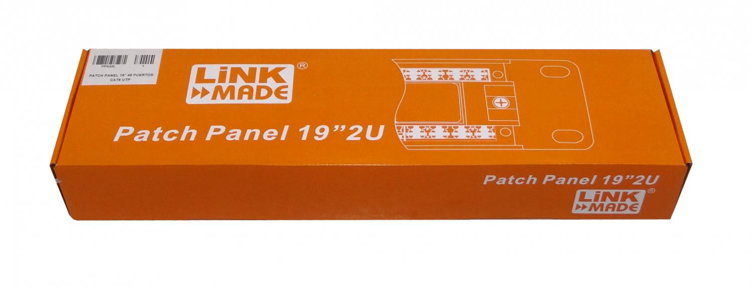Panel de conexiones LINKMADE 48-RJ45 CAT6 UTP Clickbox