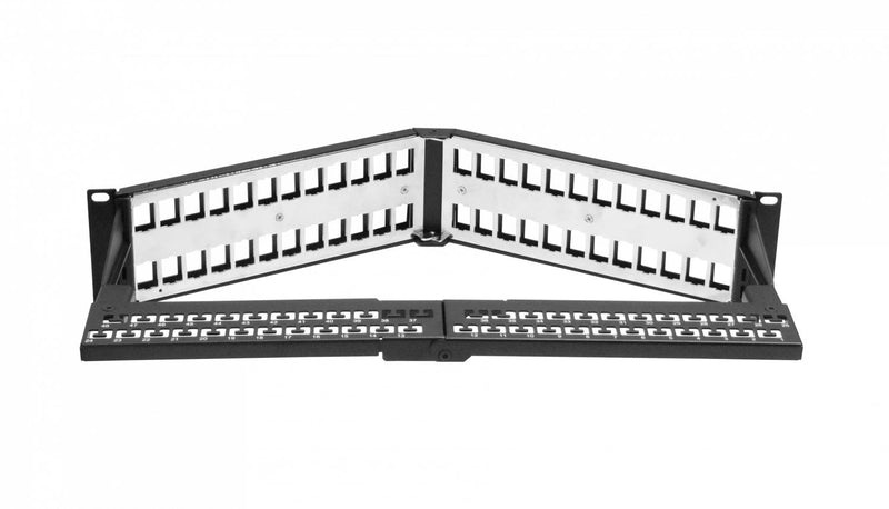 Panel de parcheo angular de metal LINKMADE Clickbox