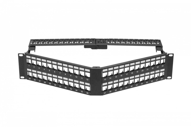 Panel de parcheo angular de metal LINKMADE Clickbox