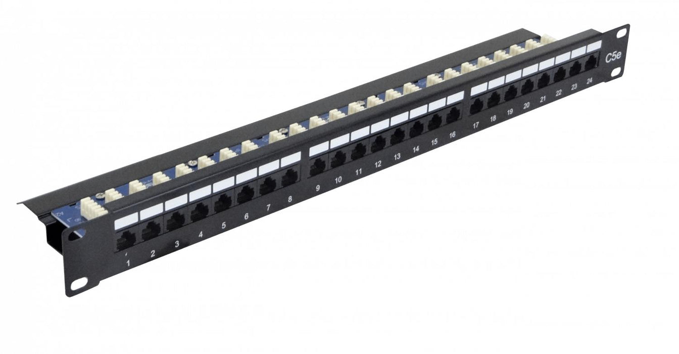 Panel de Parcheo Cat5e UTP 24 Puertos RJ45 Clickbox