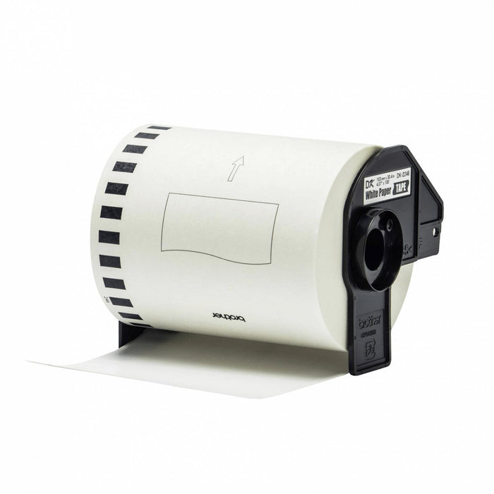 Papel térmico adhesivo Brother 103mm 30,4mt negro Clickbox