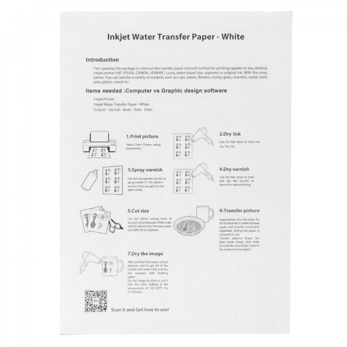 Papel Transfer Inkjet para Estampado en Clickbox