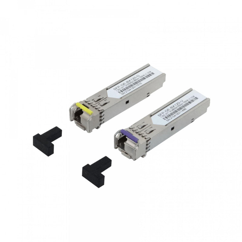 Pareja SFP WDM Bidireccional 1,25Gbps 120km Clickbox