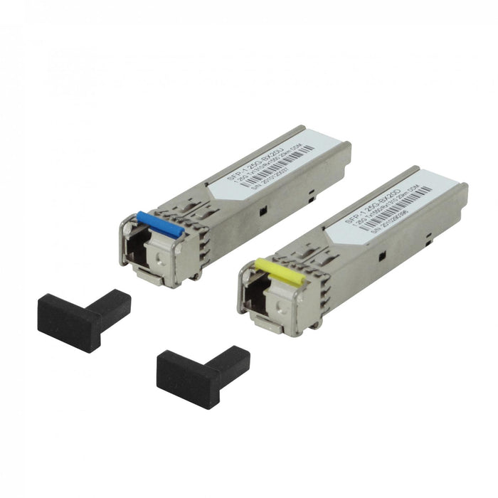 Pareja SFP WDM Bidireccional 1,25Gbps BX20 Clickbox