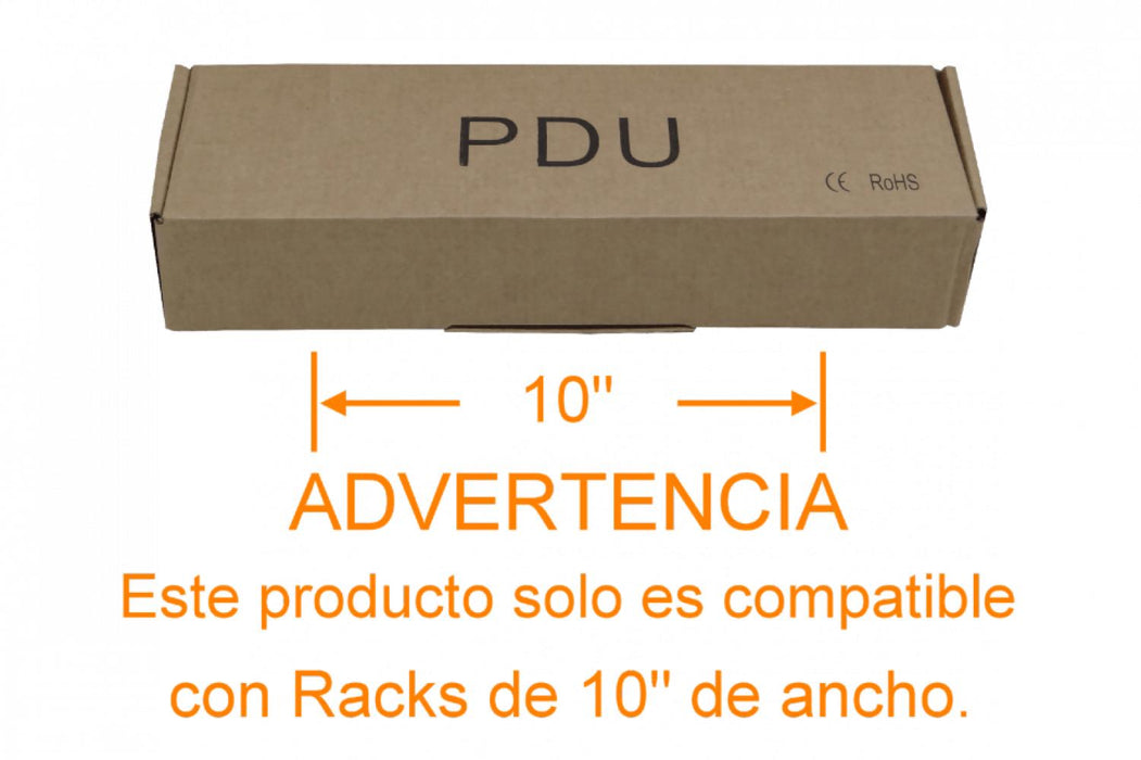 PDU 10A 6 Enchufes Hembra C13 1 Macho C14 Rack Clickbox
