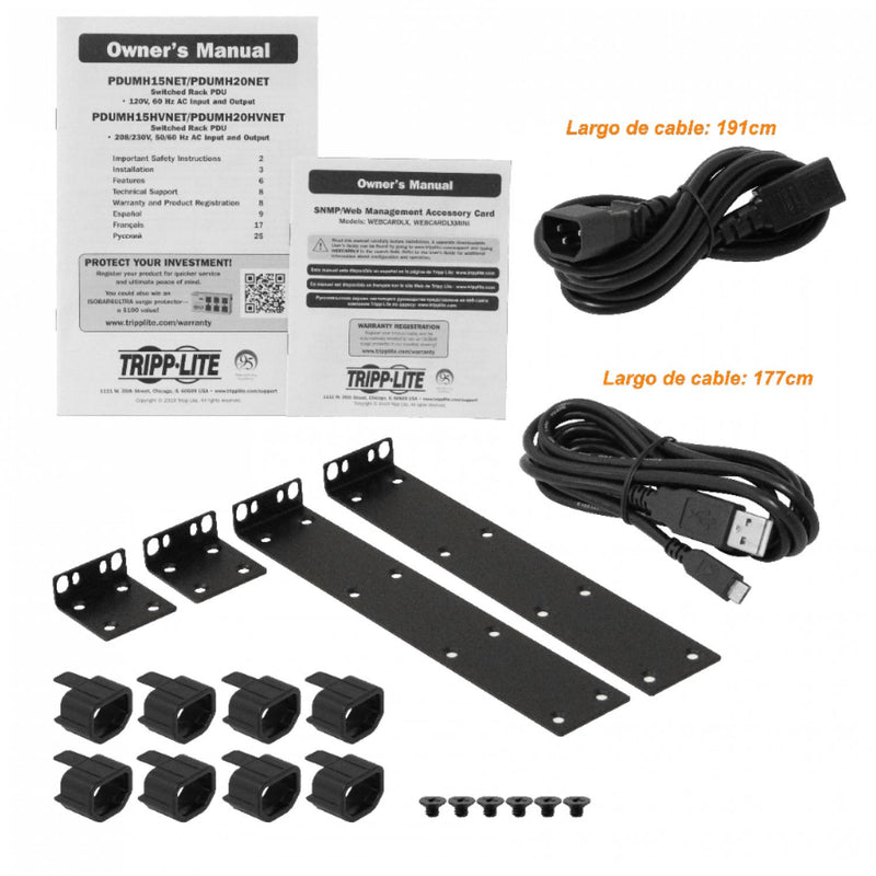 PDU Ethernet 8 Tomas C13 1 Tomas C14 1 Tomas DB9 Clickbox