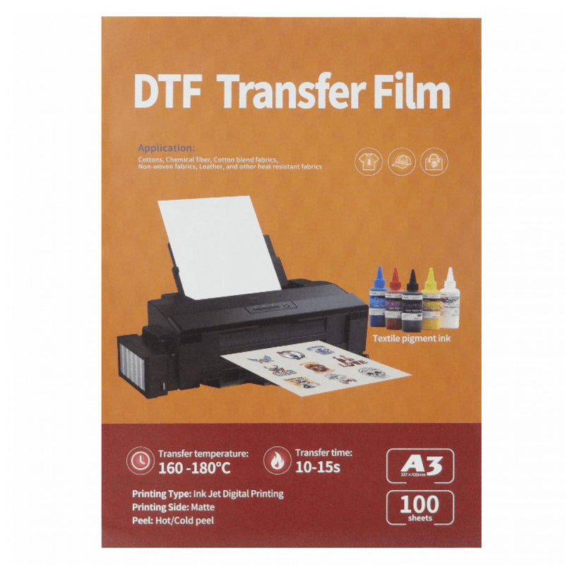 Película de impresión DTF A3 para estampado en Clickbox