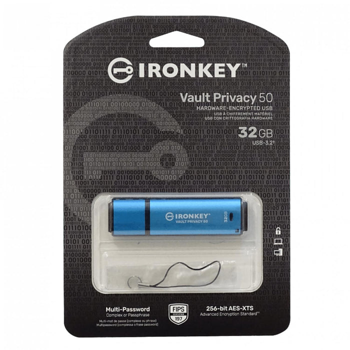 Pendrive encriptado Kingston 32GB USB-AM Clickbox
