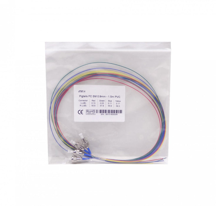 Pigtail Monomodo FC/UPC SM 1,5mt 4 Clickbox