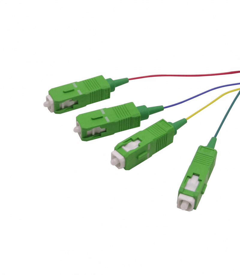 Pigtail Monomodo SM 1,5mt SC/APC 4 Clickbox