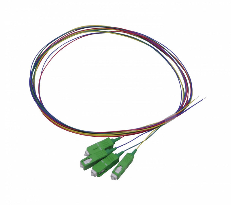 Pigtail Monomodo SM 1,5mt SC/APC 4 Clickbox