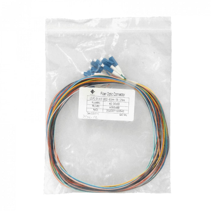 Pigtail Monomodo SM 12 unidades 1,5mt 12 colores Clickbox