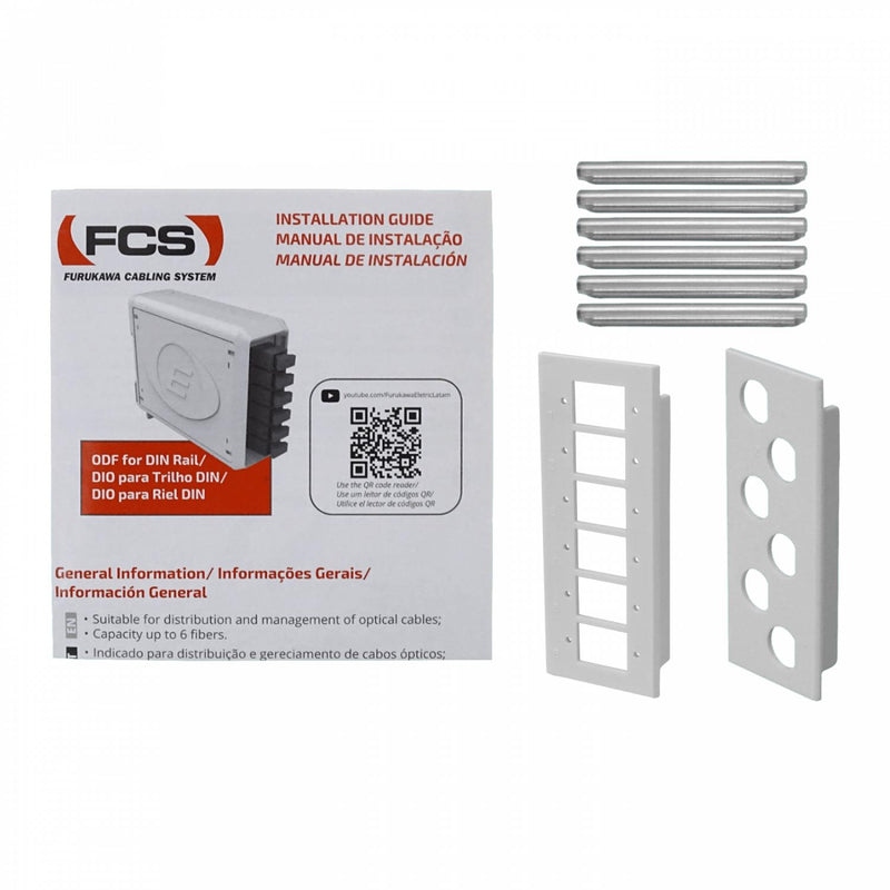 Placa DIN 6 para Riel-DIN con 2 Placas Clickbox