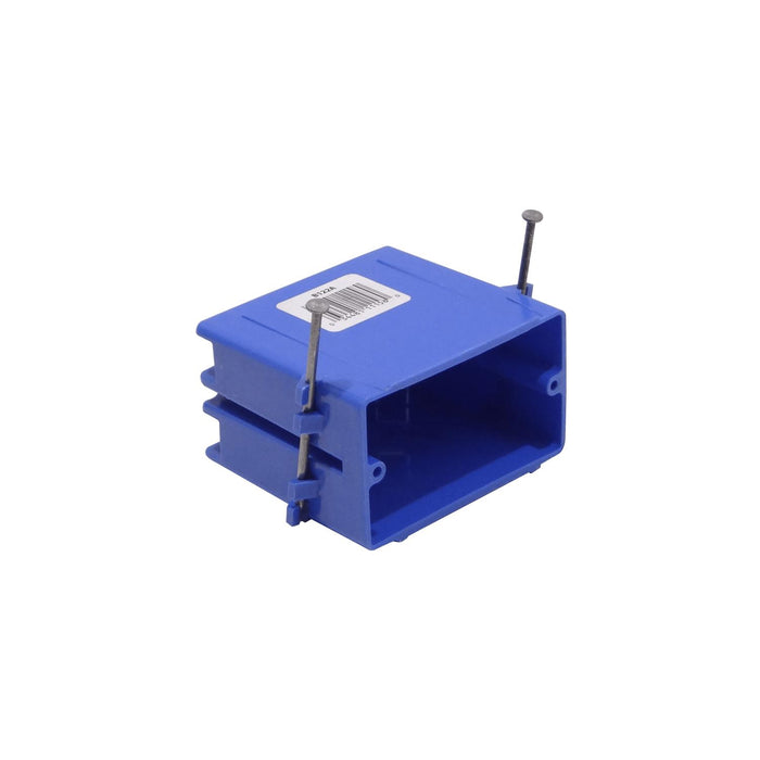 Placa frontal azul Carlon para caja de montaje en Clickbox