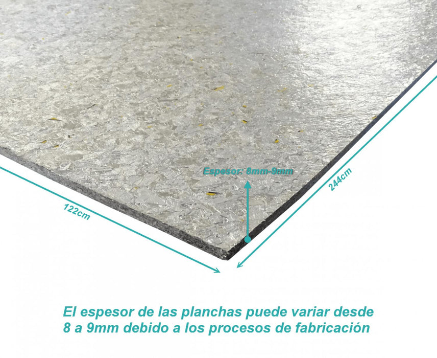 Plancha Polialuminio Reciclado 8mm-9mm Clickbox