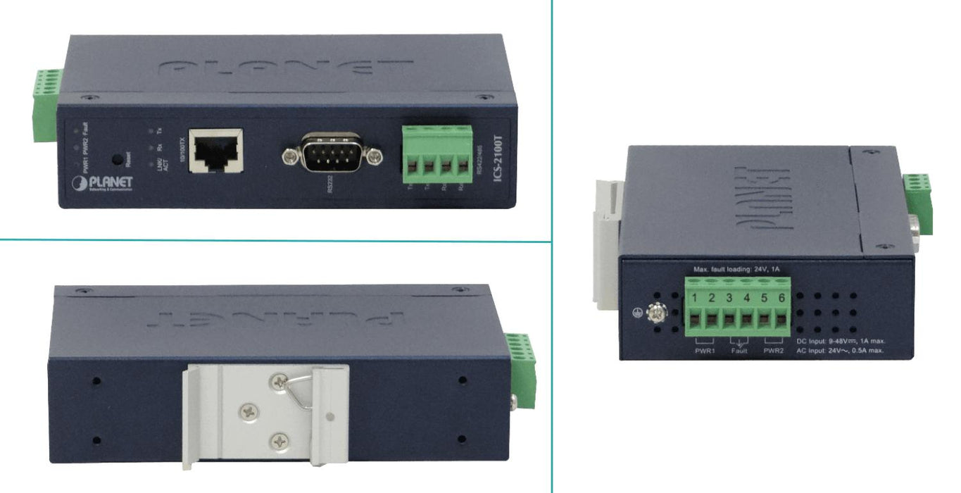 PLANET Industrial Serial to Ethernet Clickbox