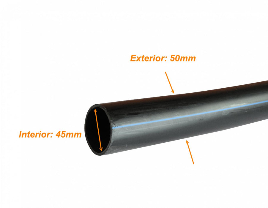 Plansa 50mm ext 2,9mm Rollo 100mts Negra HDPE Clickbox