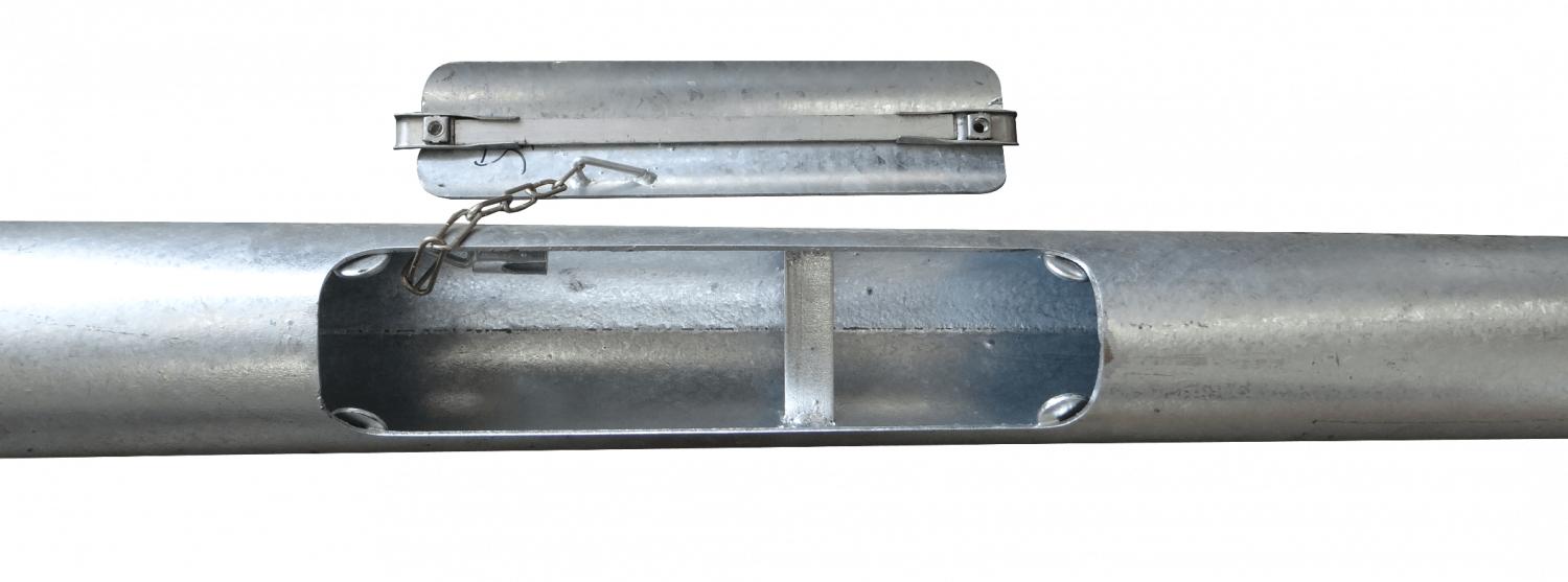 Poste Conico 4mt Base-250x250x12mm Clickbox