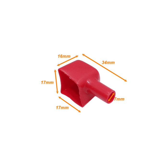 Protector Cuadrado Rojo 30x16x17mm para Clickbox