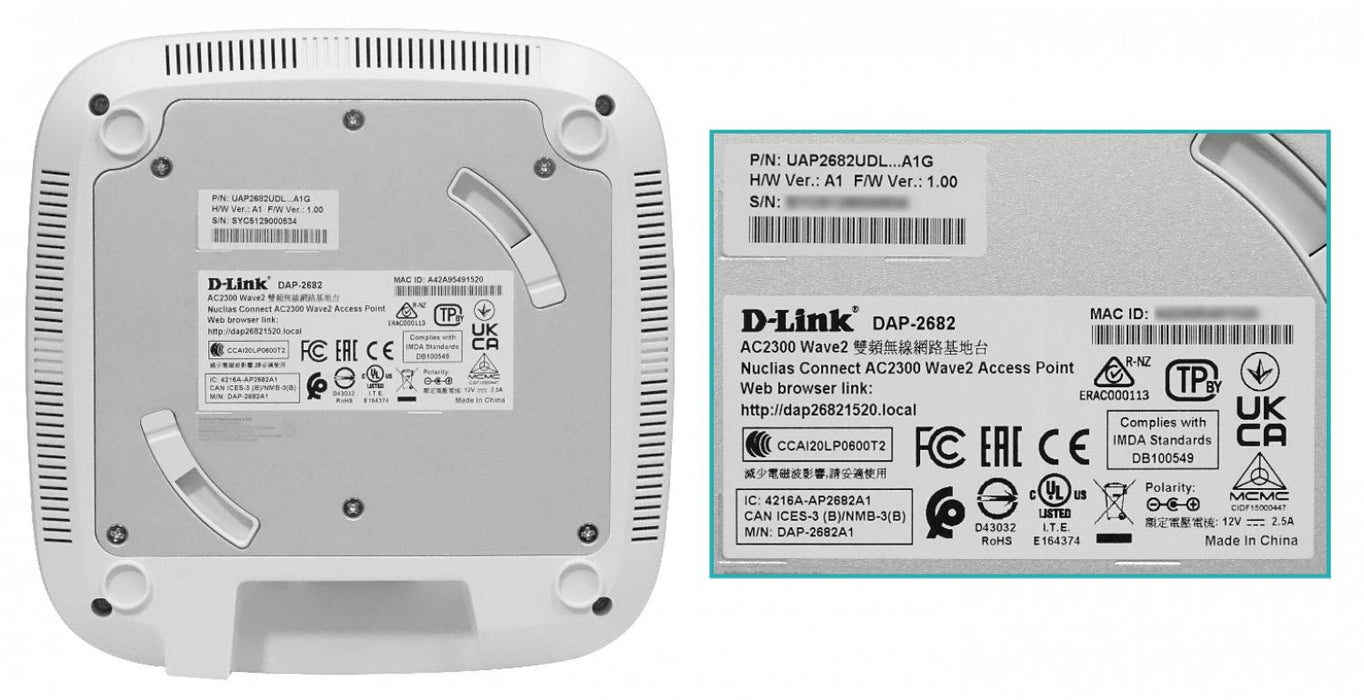 Punto de Acceso D-LINK Wave2 2,4GHz-600 5GHz-1700 Clickbox