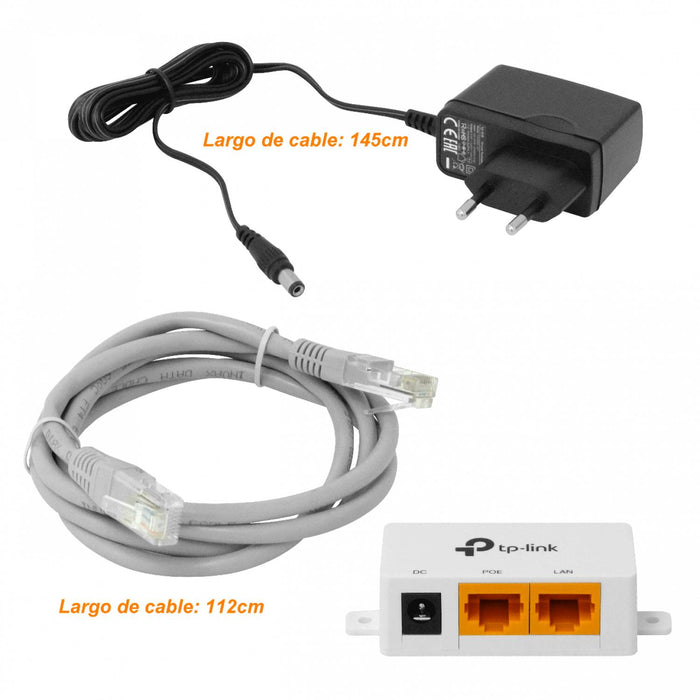 Punto de acceso TP-LINK con 3 antenas fijas y Clickbox