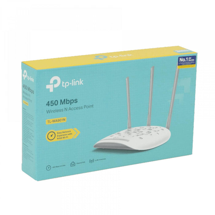 Punto de acceso TP-LINK con 3 antenas fijas y Clickbox