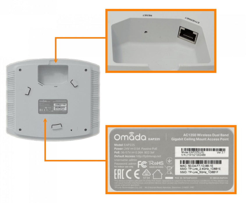 Punto de Acceso TP-LINK Techo 2,4/5GHz 4/5dBi Clickbox