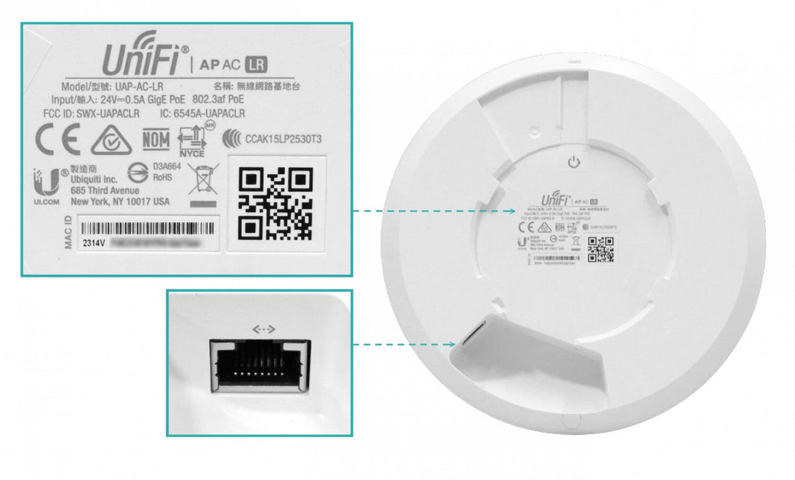 Punto de Acceso UBIQUITI AC-LR 1300Mbps Clickbox